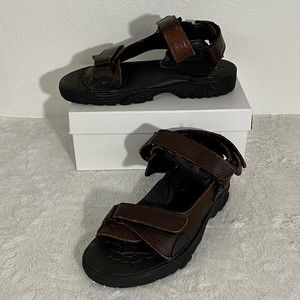 Frye Windward Brown Leather Athletic Sandals Men’s Size 9D Adjustable Straps